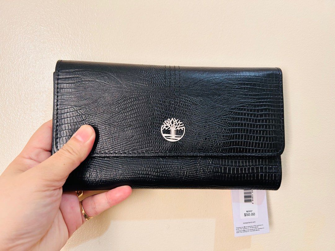 Timberland womens leather rfid deals flap wallet clutch organizer