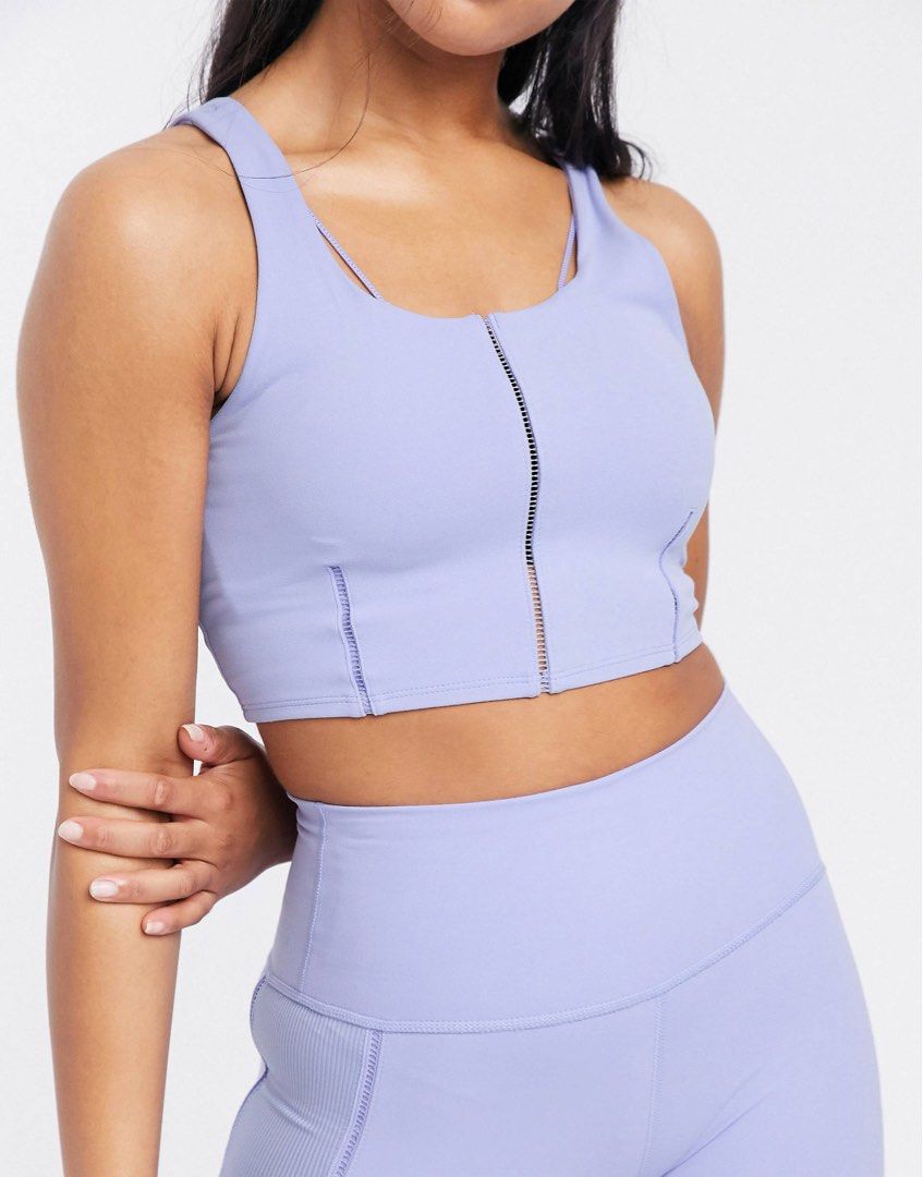 NEW-Nike Yoga Luxe Infinalon Women's Cropped Tank top Purple Lilac, Women's  Fashion, Activewear on Carousell