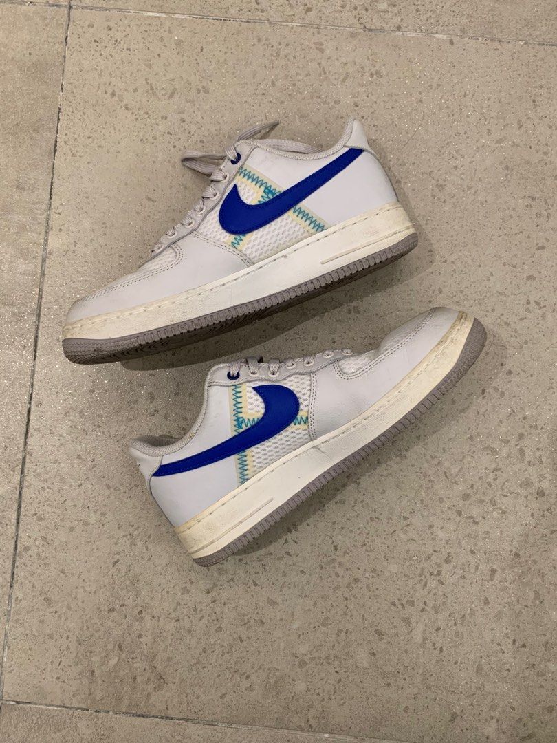 Air force 1 transparent white grey on sale