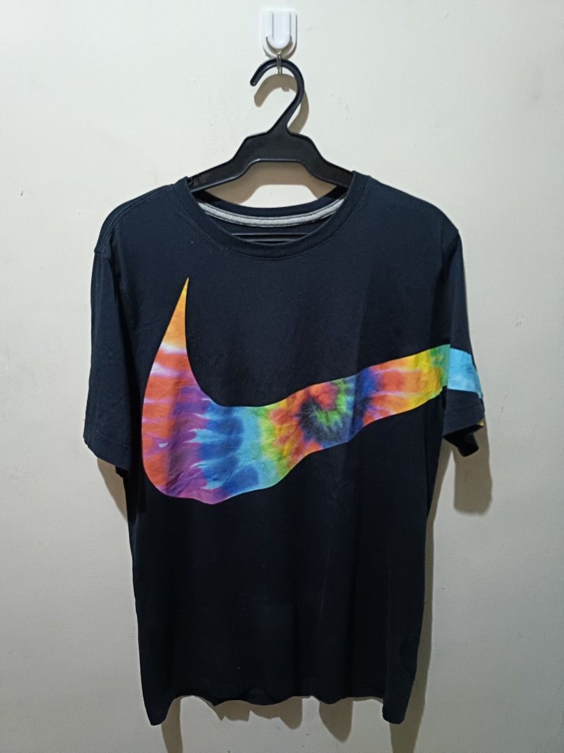 Nike Big Rainbow Swoosh Men Tshirt Men s Fashion Tops Sets