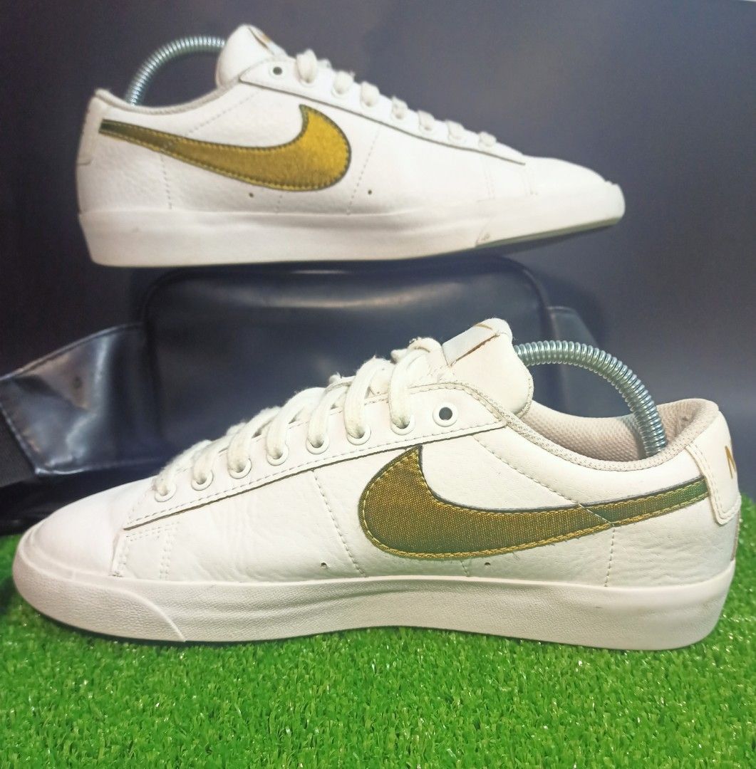 Nike blazer white gold metallic Men s Fashion Footwear