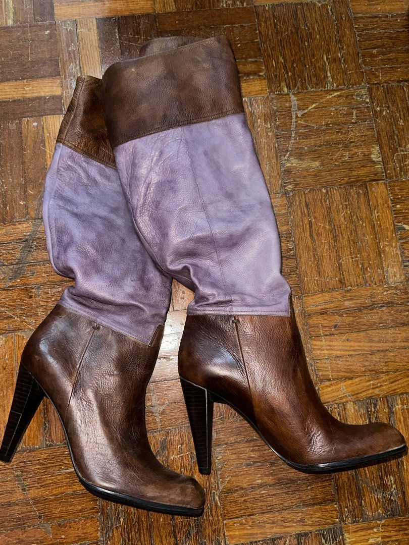 Nine west leather boots sales