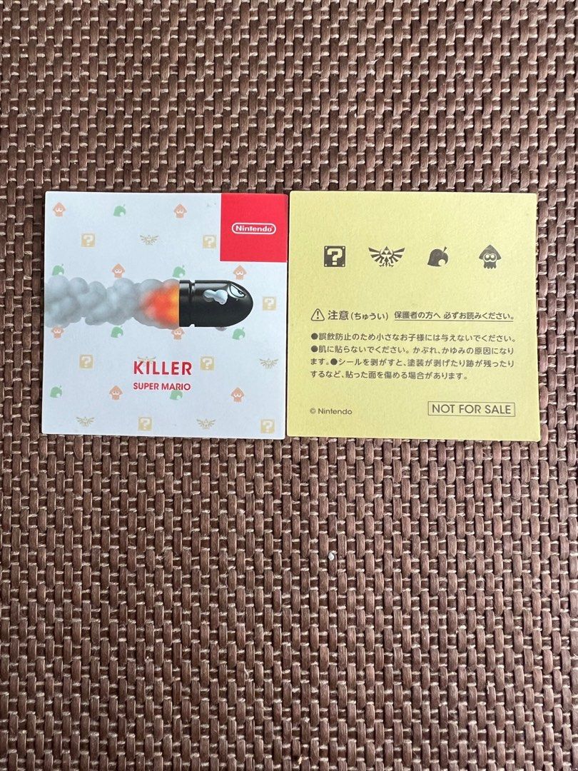 任天堂Nintendo pop up store 貼紙, 興趣及遊戲, 玩具& 遊戲類- Carousell