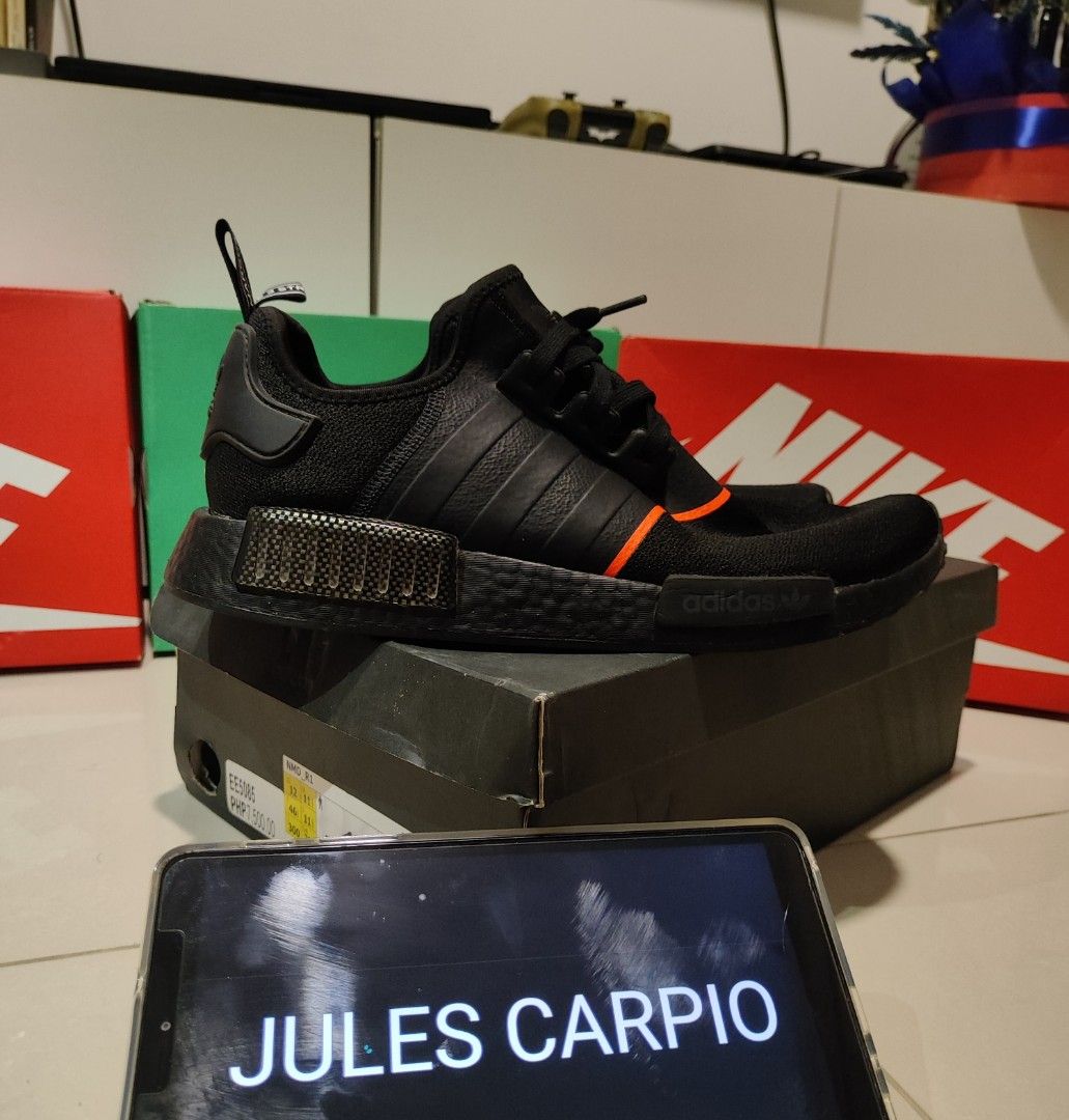 Nmd r1 mens core black solar red clearance