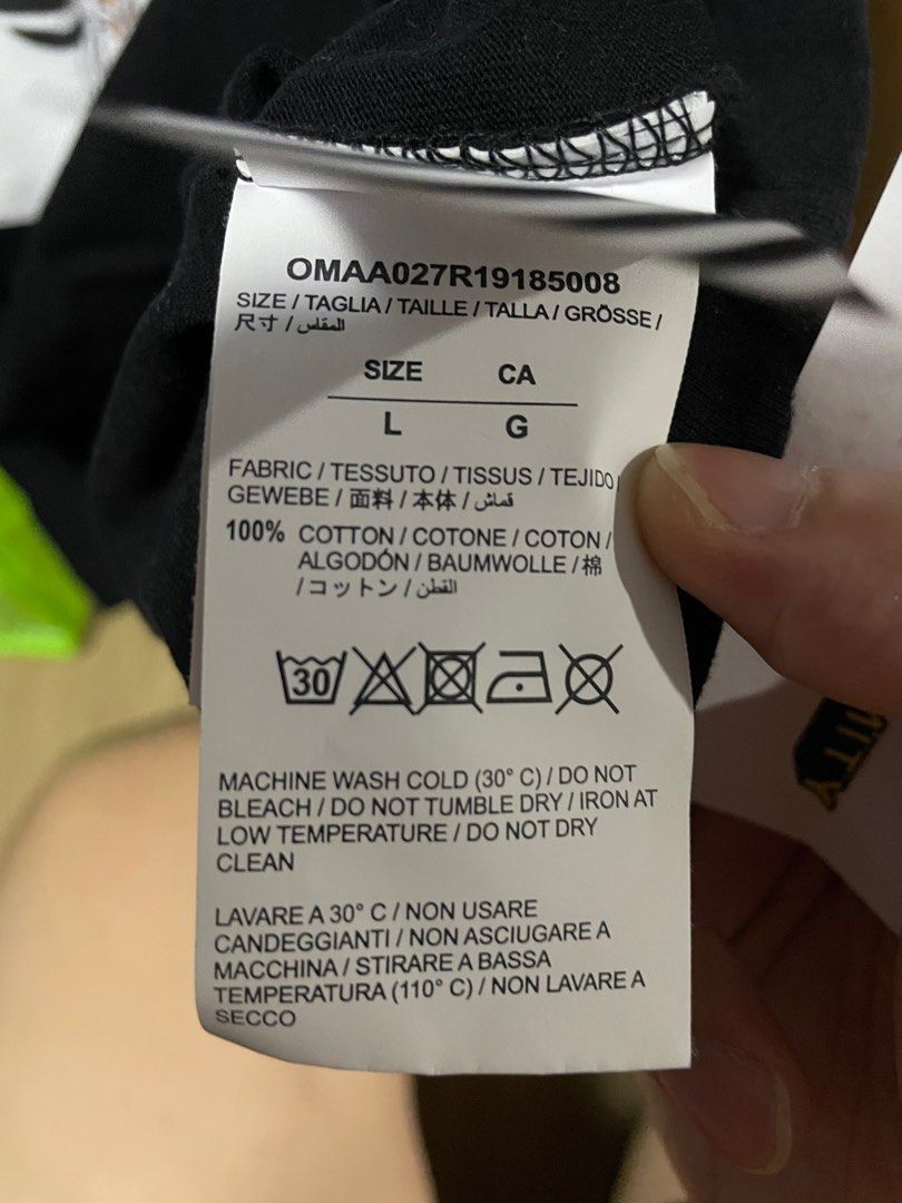 OFF WHITE DONDI WHITE Square T Shirt Luxury Apparel on Carousell