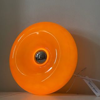 Orange Donut Lamp aesthetic bauhaus