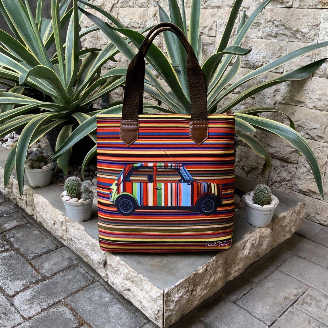 Tote Bag Handtas Paul Smith PAUL SMITH MULTI COLOR STRIPE TOTE BAG