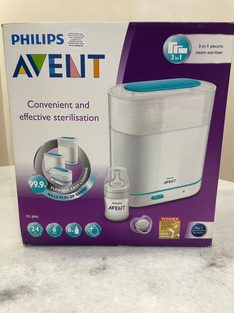 Philips Avent 3 in 1 electric steam steriliser Babies Kids