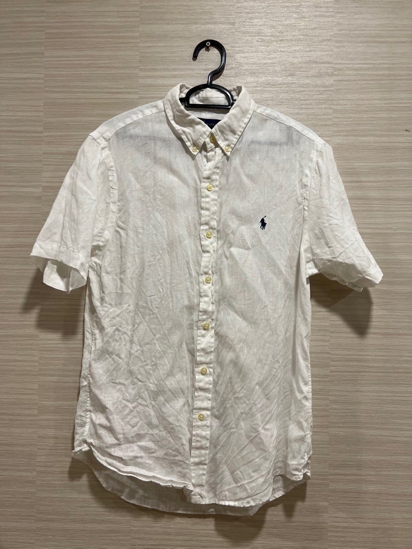 Ralph lauren men's short sleeve button down shirts hot sale