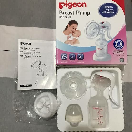 Pompa ASI Manual Pigeon Manual Breast Pump Pigeon Bayi Anak