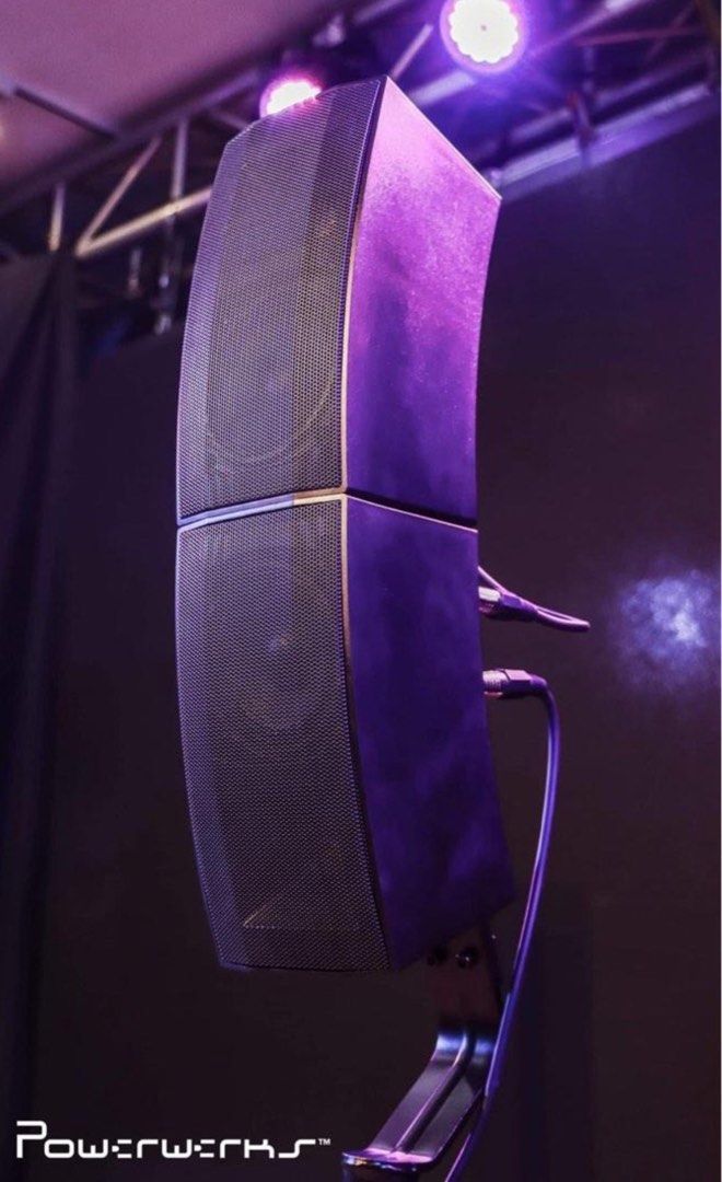 Powerwerks Array 2 (Category: Soundbars, Speakers & Amplifiers) located in Las Pinas. Submitted by andreysplg (Listing ID 1282786654, Image 3). Description: Tested only still with warranty Bought for 33,500 RFS: gift for my parents but we couldn’t figure how to use it with Magic Sing Specs: 2000 WATTS Two Piece Portable Line Array System • Power: 2000 watts Peak/660 watts RMS • Subwoofer: 12” wooden painted • Array: 2x4” Speakers • Tweeter: 2x1 P