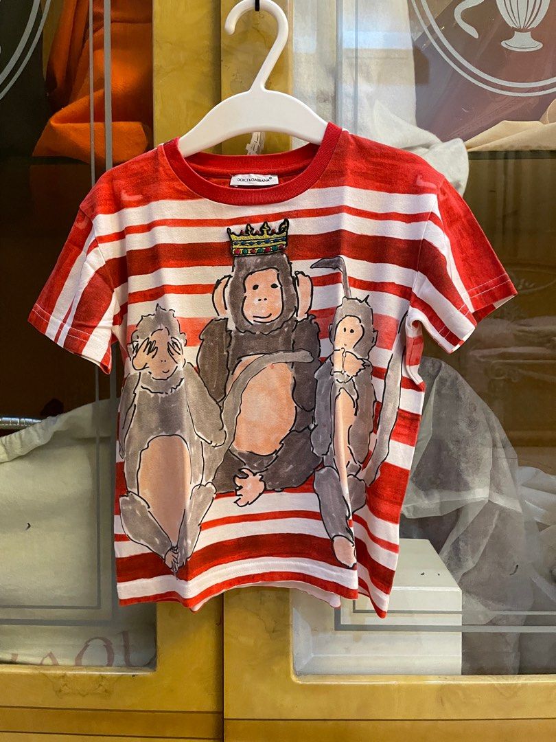 Preloved Dolce Gabbana Monkey Red TShirt
