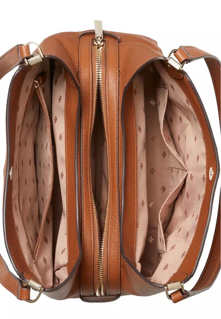 Triple compartment shoulder bag online