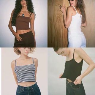 BRANDY MELVILLE Beyonca Scoop Tank Top, Women's Fashion, Tops, Sleeveless  on Carousell