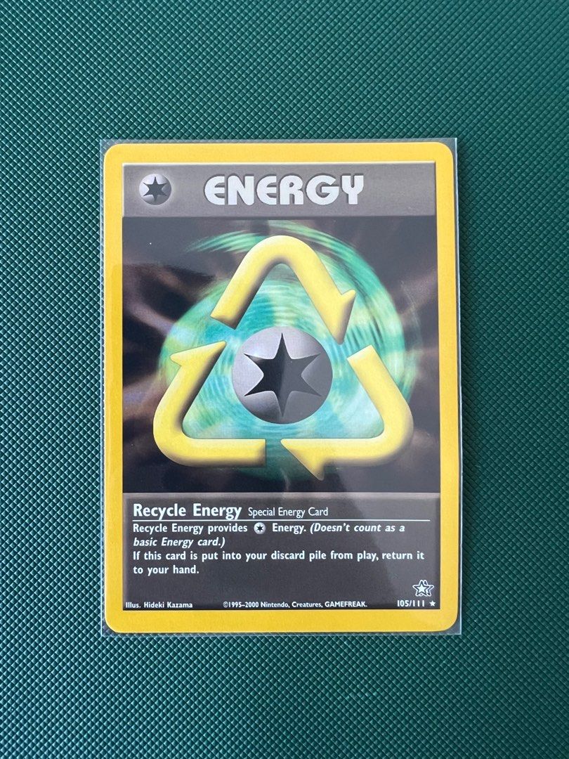 Recycle Energy Non-Holo Rare Vintage Pokemon Card 18/75, Hobbies & Toys,  Toys & Games on Carousell