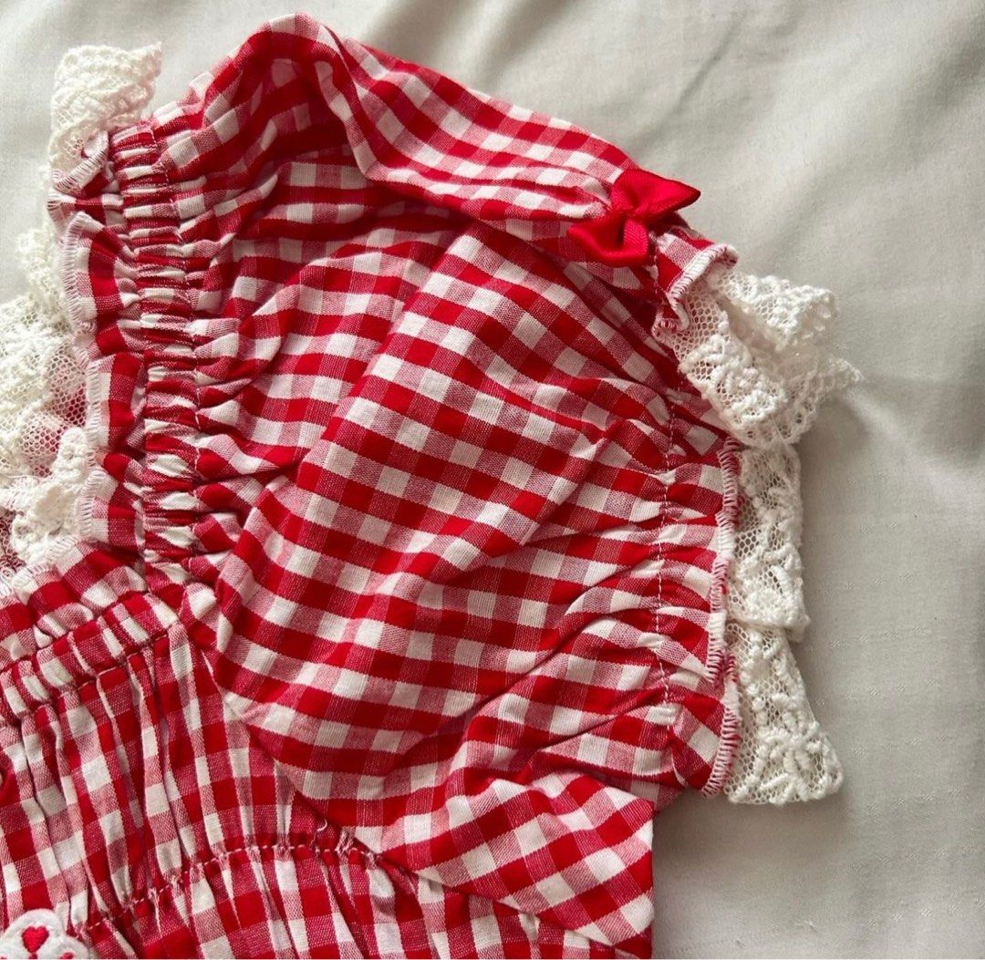 Red gingham hotsell baby dress