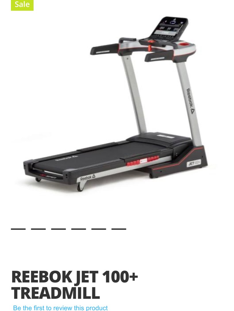 Reebok jet 100 cheap treadmill for sale