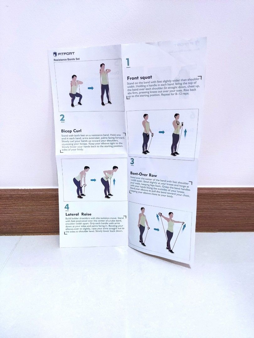 Resistance Bands Set Sports Equipment Exercise Fitness Toning