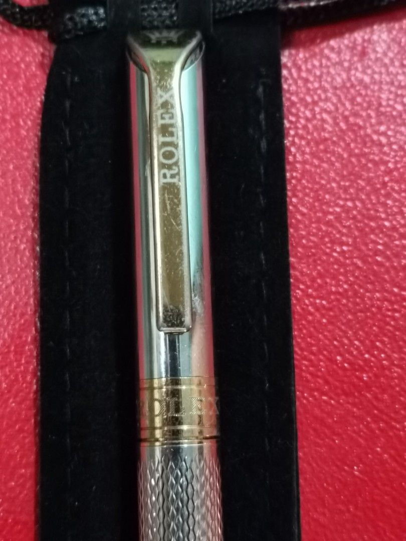 Rolex vintage ballpoint pen (rare) (Category: Luxury Accessories) located in Quezon City. Submitted by cmvbbell5 (Listing ID 1282775887, Image 2). Description: Rolex vintage ballpoint pen 2 tone.