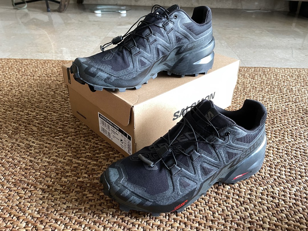 Salomon Speedcross 6 Wide Triple Black Sports Equipment Hiking