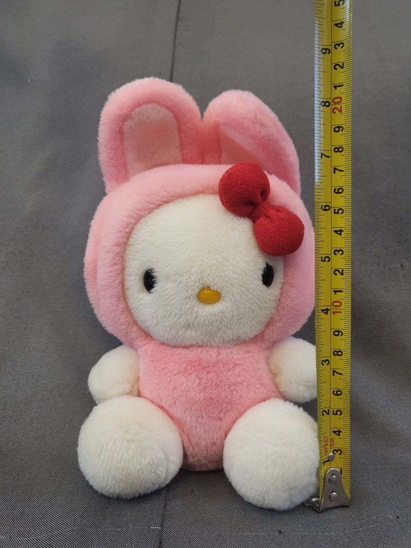 Sanrio Hello Kitty Pink Bunny Plushie Hobbies Toys Toys Games on Carousell