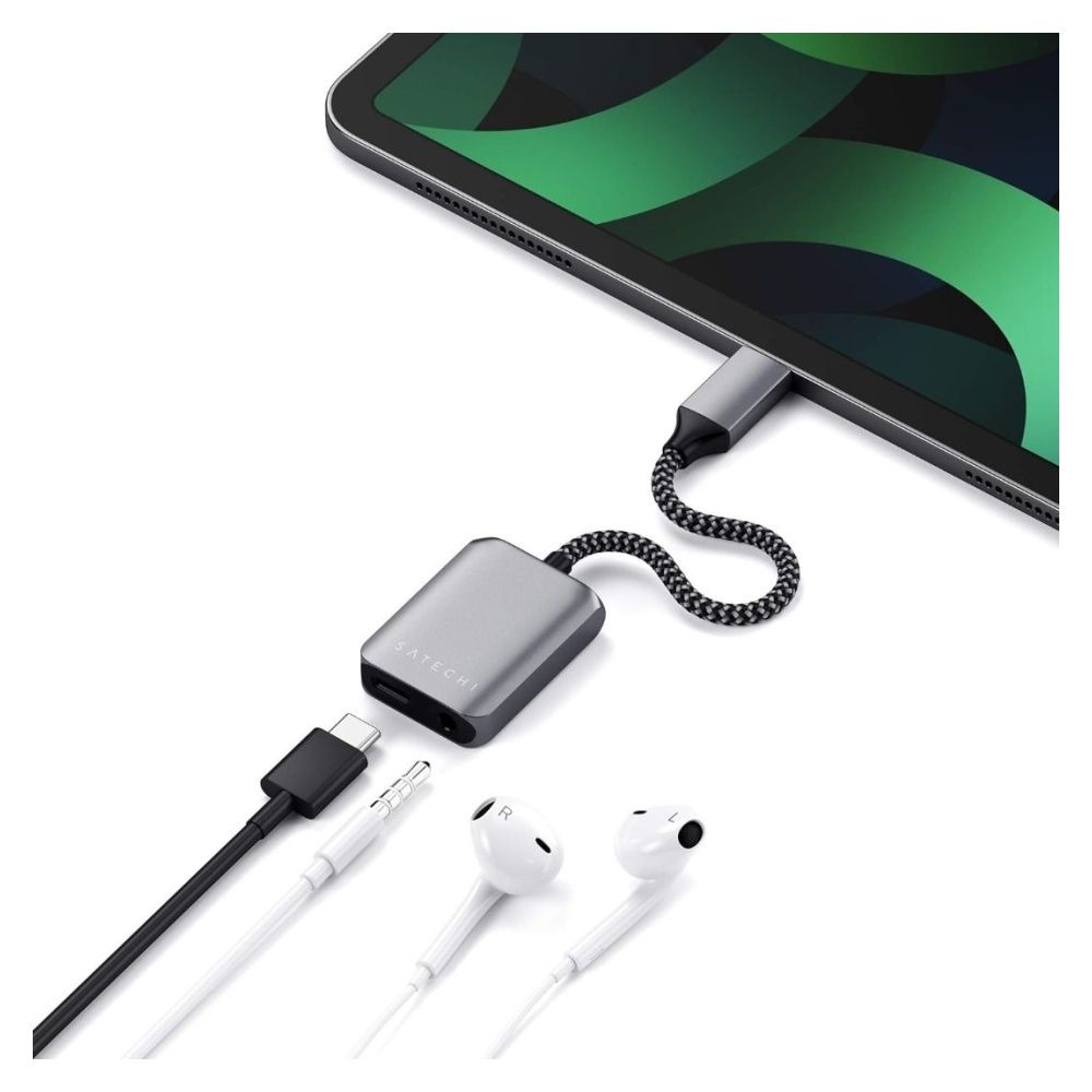 Satechi USB C PD Audio Adapter 3.5mm Headphone Jack Port PD 3.0 Charging Compatible with 2020 2018 iPad Pro 2020 iPad Air Google Pixel 3 XL 2 Microsoft Surface Go Computers Tech