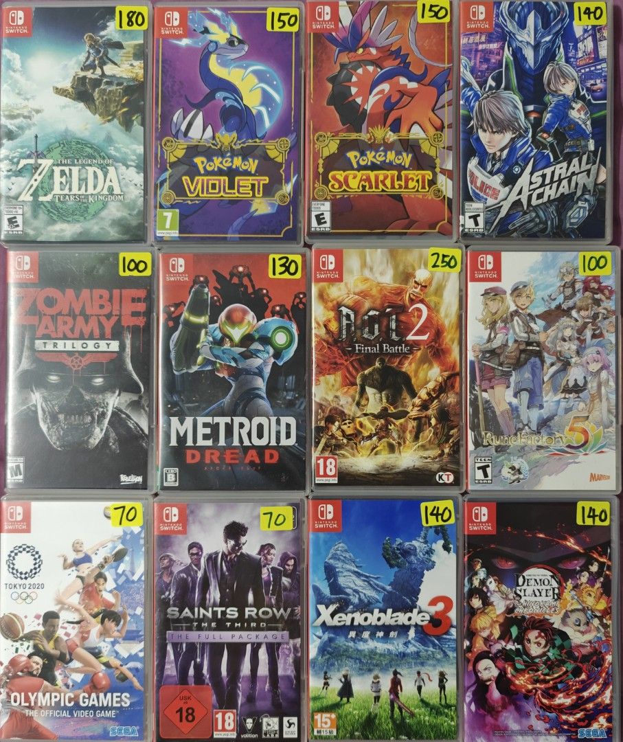 Cheap second hand switch games 2025