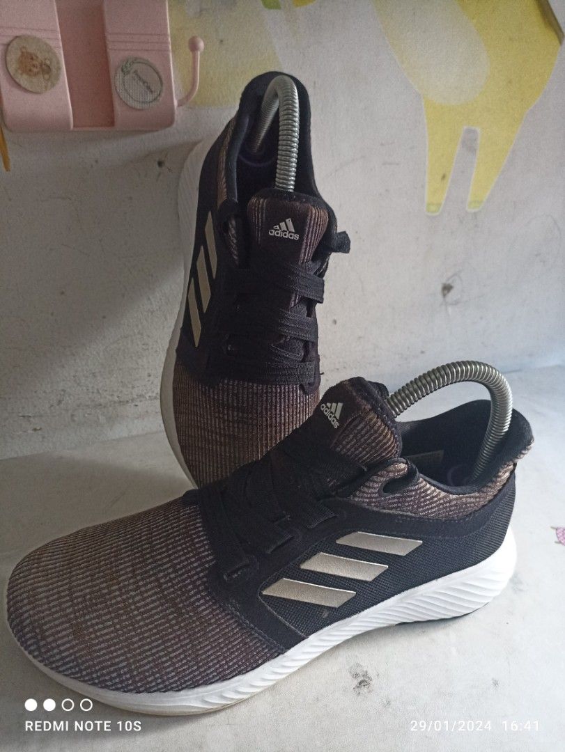 Sepatu Adidas Edge Lux Black Silver Metallic Women’s Running, Original sz  BAGUS