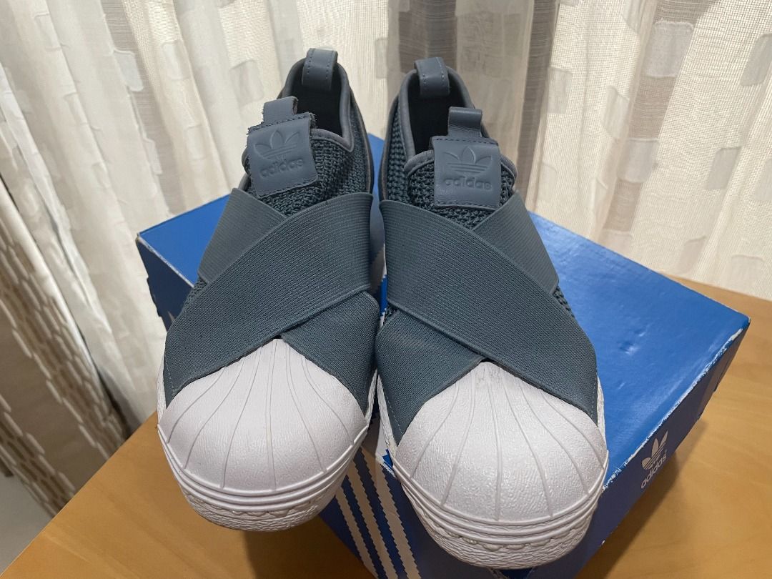 Adidas superstar slip on raw grey discount