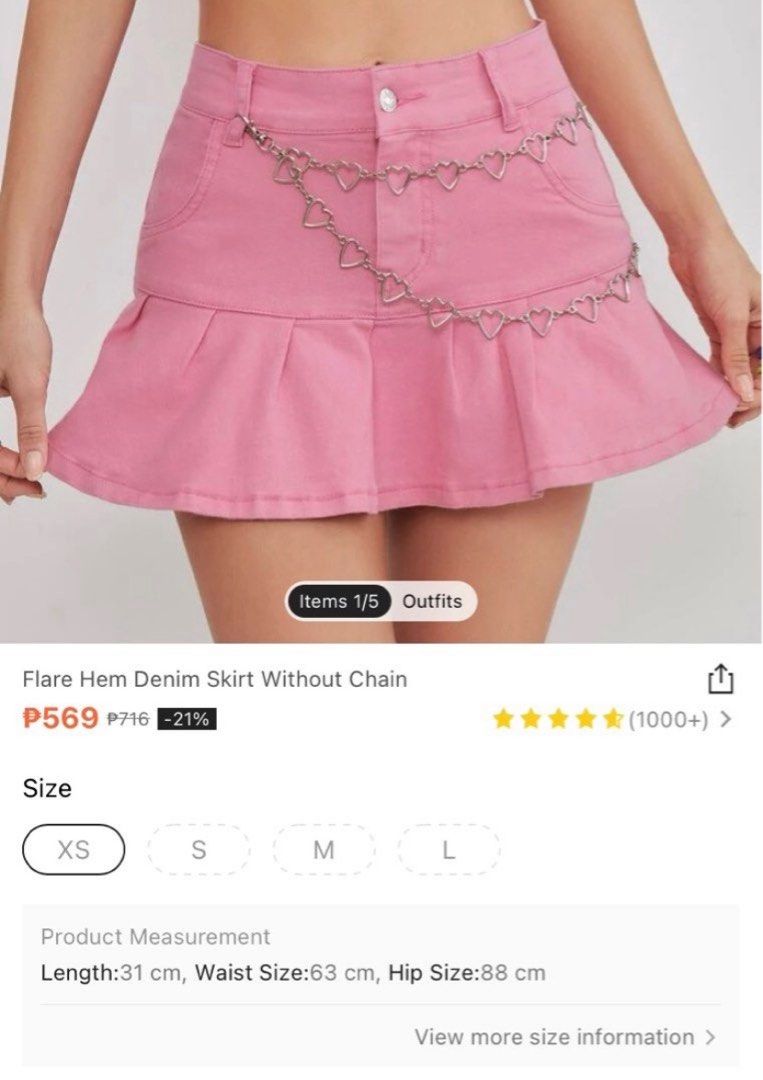 y2k pink flare skirt Women s Fashion Bottoms Skirts on Carousell