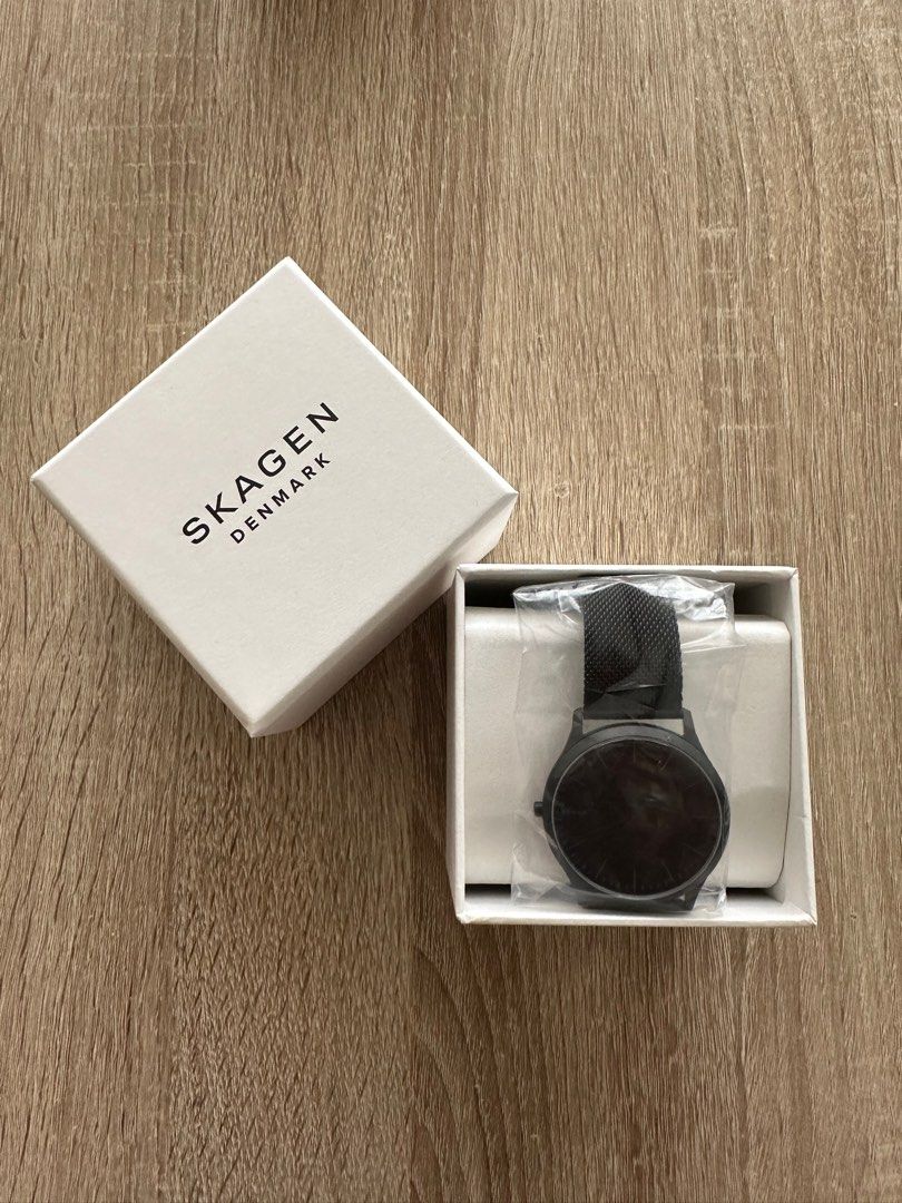 Skagen denmark cheap black watch