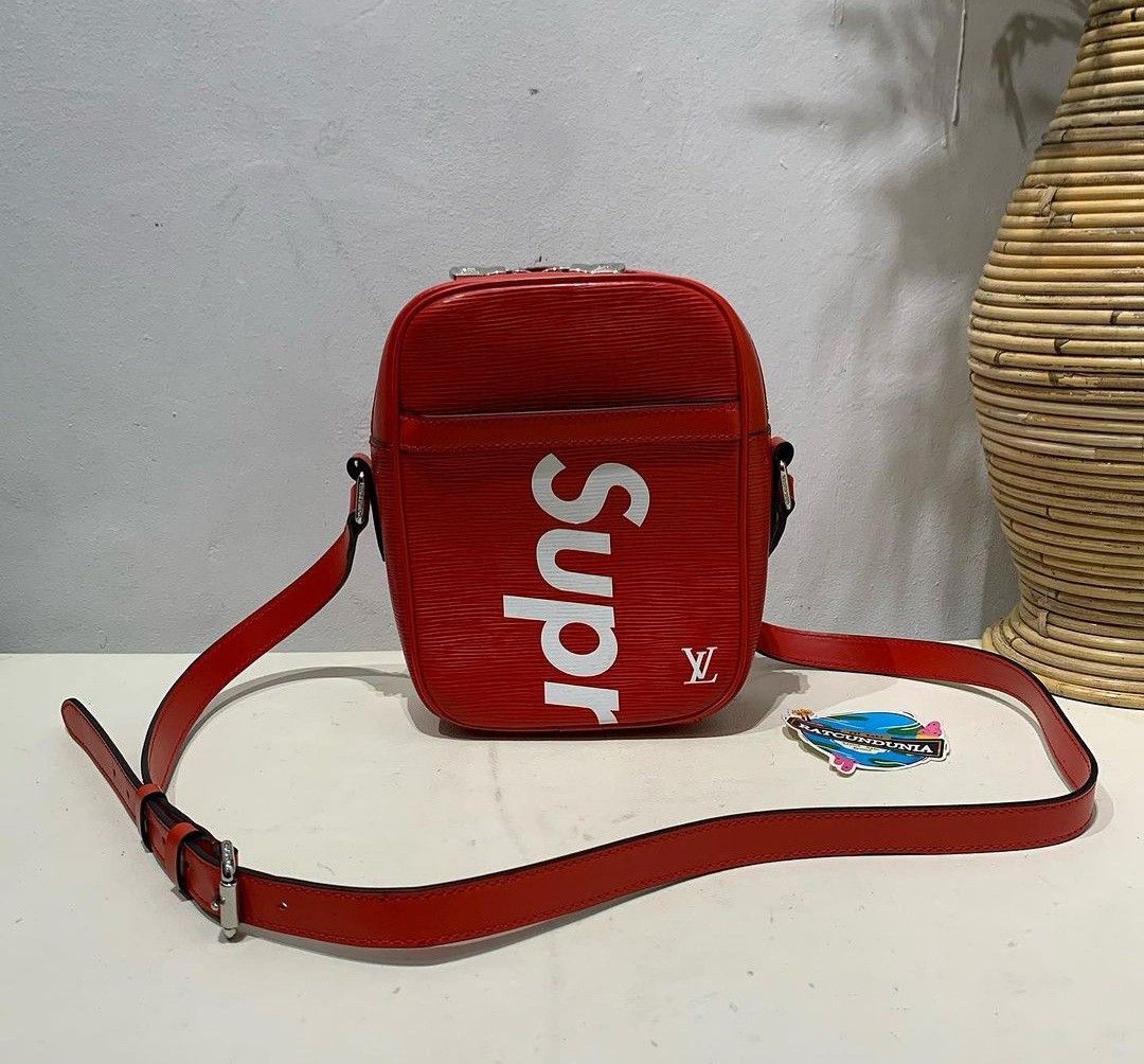 Sling Bag lv x supreme Fesyen Pria Tas Dompet Tas Selempang