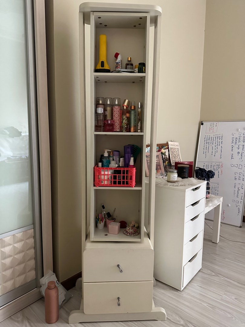Standing mirror rack, Furniture & Home Living, Furniture, Shelves ...