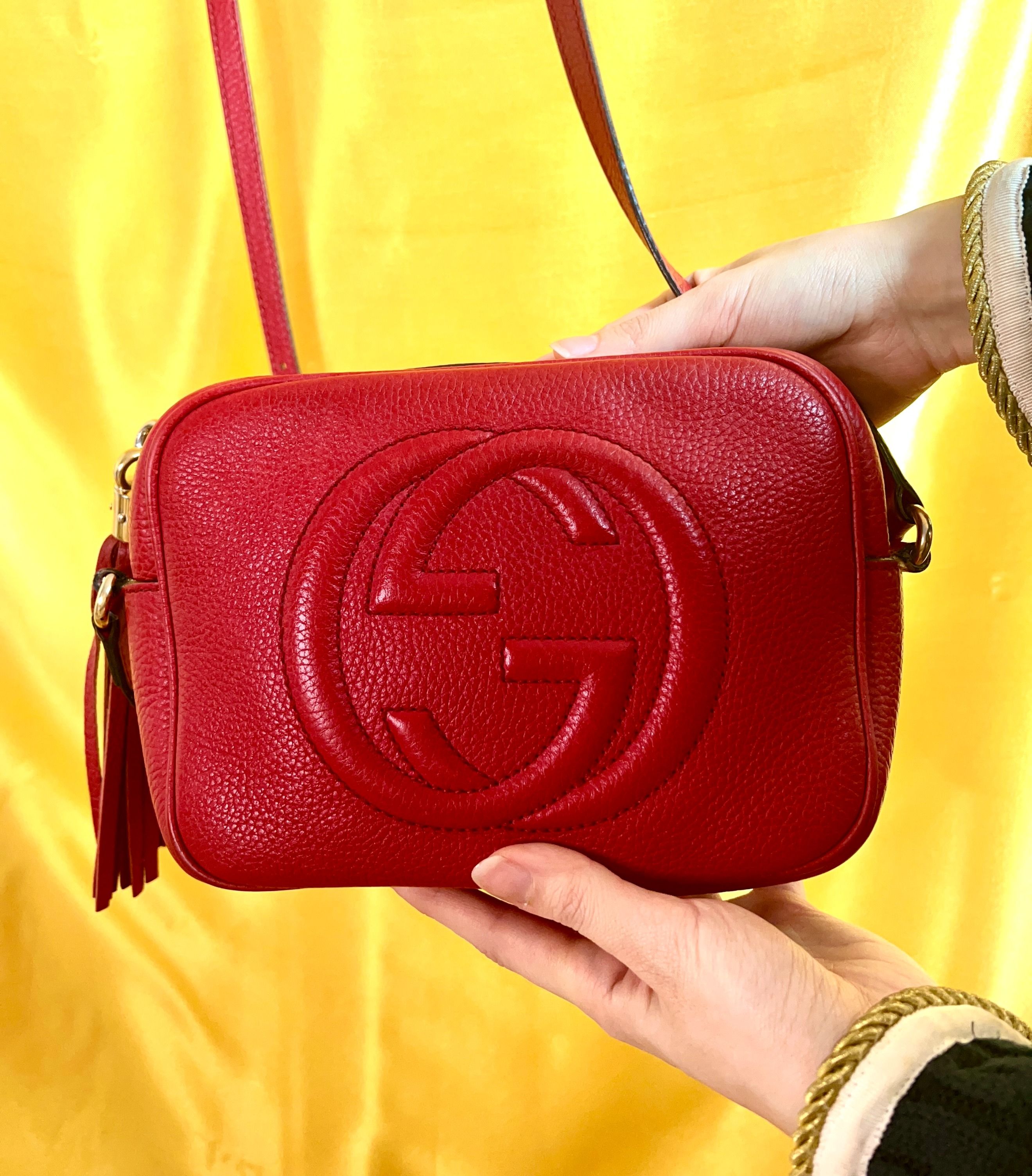 Red disco gucci bag on sale