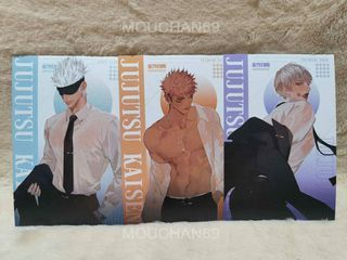 Suits postcard set from Jujutsu Kaisen Gojo Satoru Itadori Yuji Inumaki Toge
