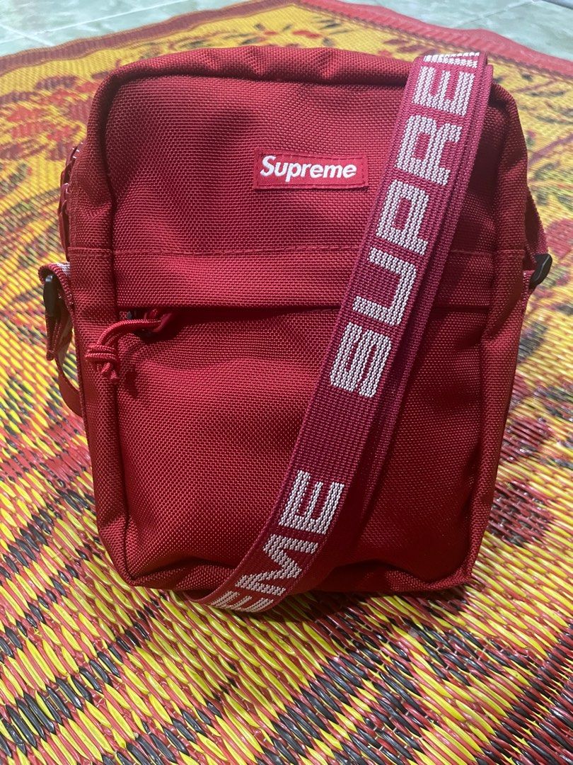 Red supreme crossbody on sale bag