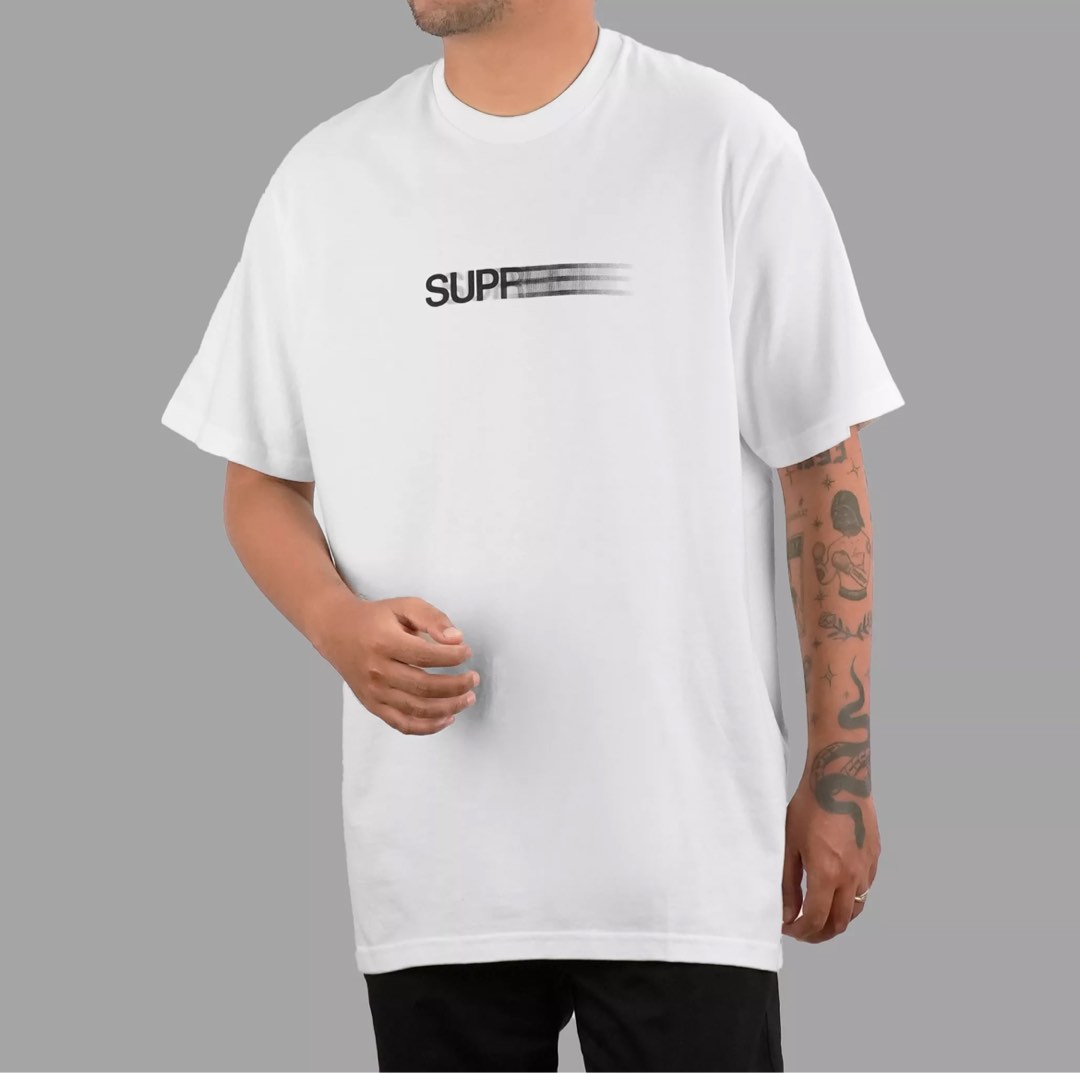 メンズSupreme Motion Logo Tee white small size - archerstphysio.com.au