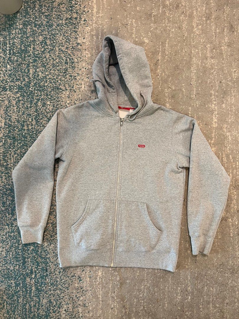 Supreme Small Box Zip Up Hooded Sweatshirt Men s Fashion Tops Sets Hoodies on Carousell