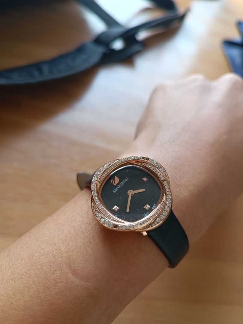 Swarovski crystal best sale flower watch