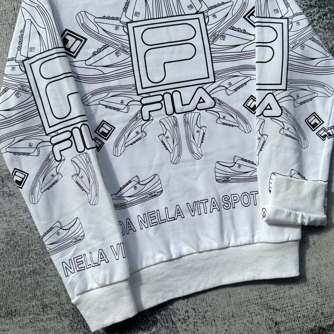 Sweatshirt fila Men s Fashion Tops Sets Hoodies on Carousell