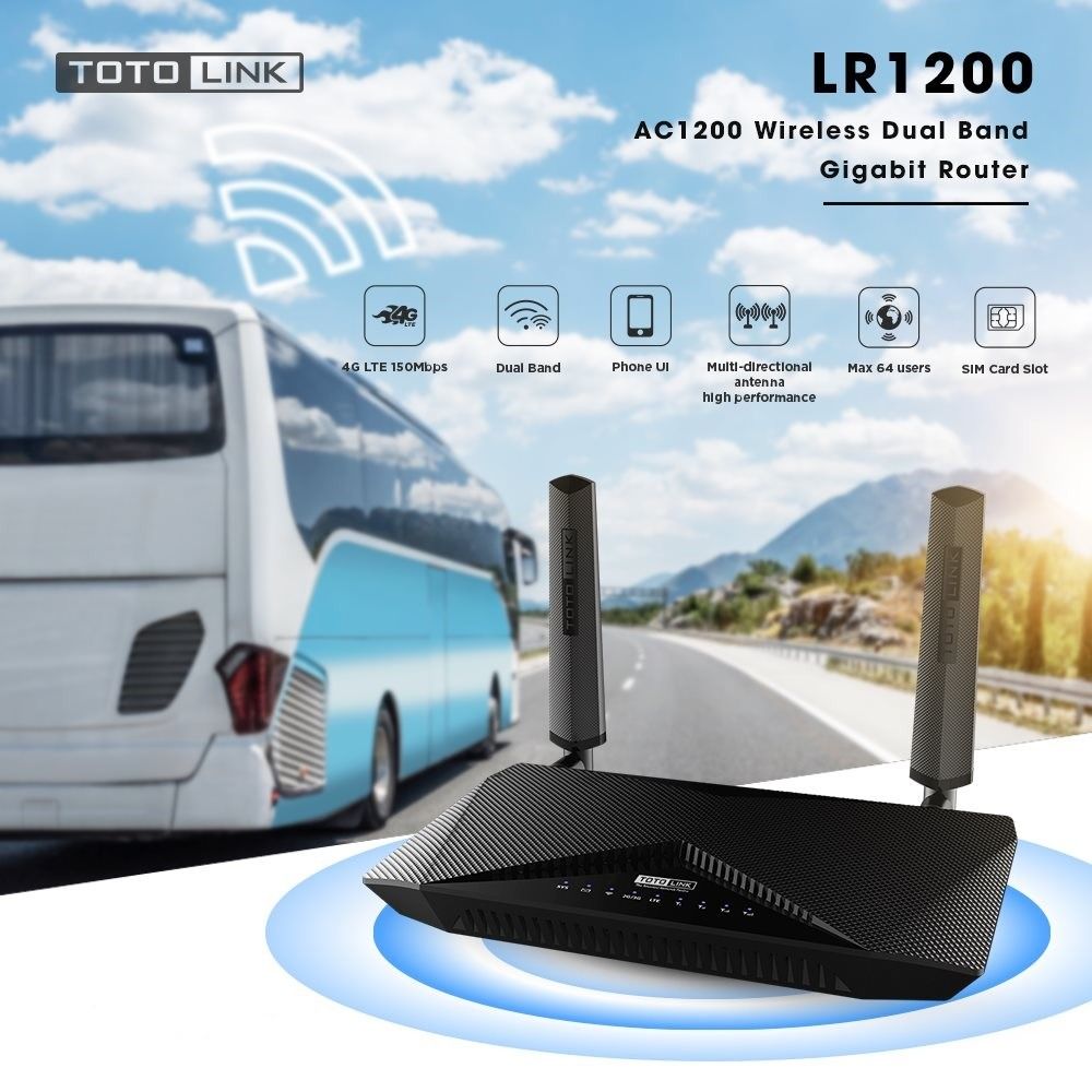 Totolink LR1200 AC1200 Wireless Dual Band 4G LTE Router - Used Unit ...