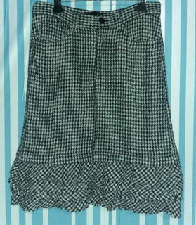 🏷tricot COMME des GARCONS Wool Houndstooth Skirt White,Black
