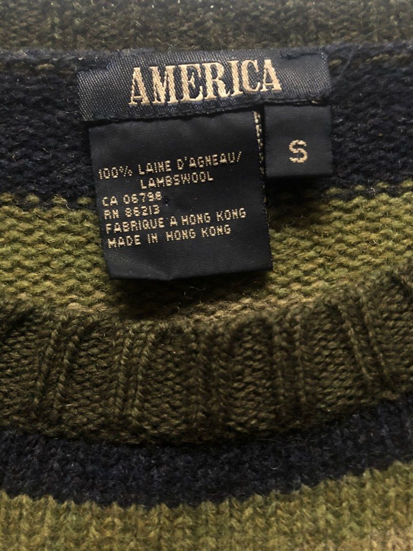 Vintage America Striped Sweater
