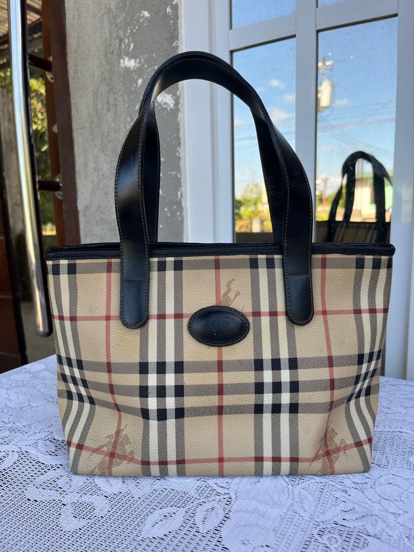 Vintage burberry tote cheap