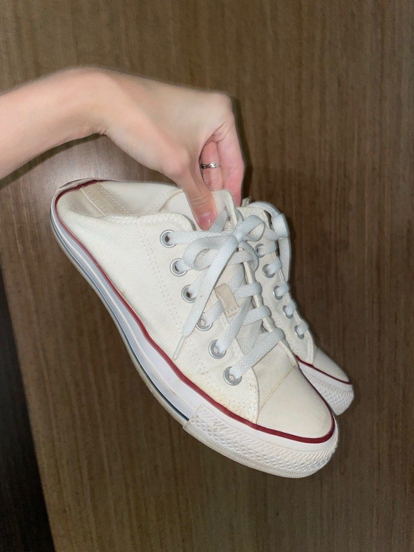 White vintage hotsell converse