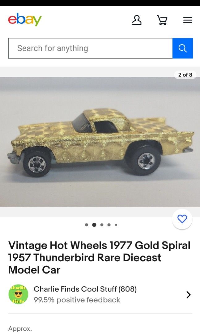 Hot wheels 1977 gold thunderbird sales
