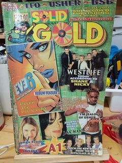 Vintage Solid Gold Songhits Music Magazine - Usher, Westlife, Michael Jackson, Backstreet Boys OPM Vina Morales Etc