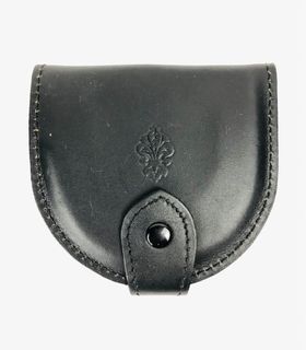 Unique Vintage Hand Crafted Artiglieria Fiorentina Men's Leather Coin Purse (Made in Italy)