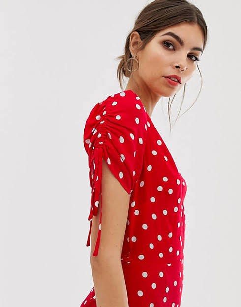 Warehouse red polka discount dot dress