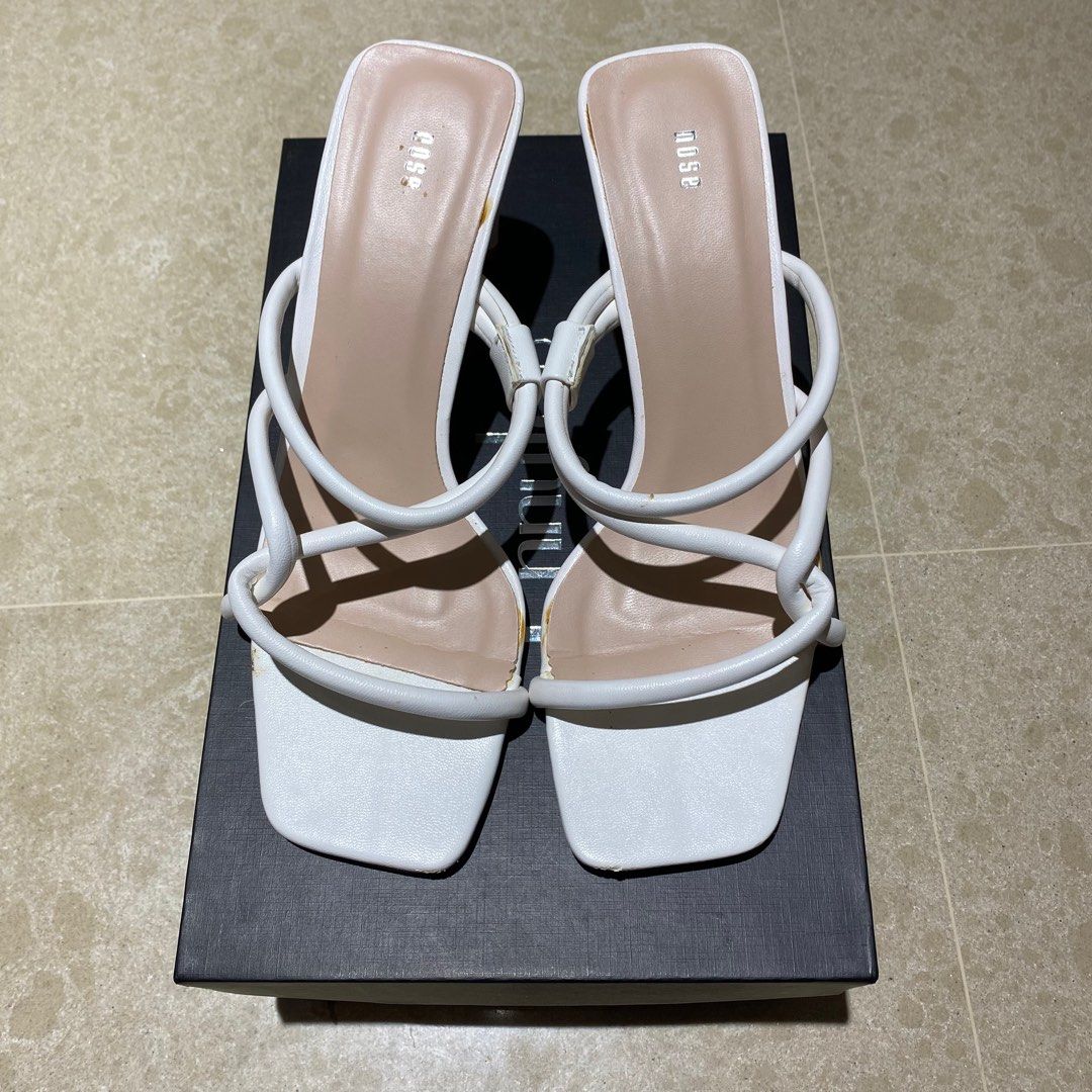 White sandals cheap office